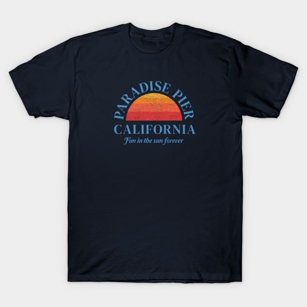 California Pier in the 80s T-Shirt by Heyday Threads